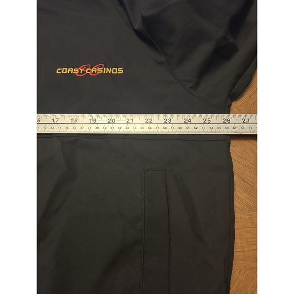 VTG Gold Coast‎ Casino Men's Black Bomber Jacket Size Large Embroidered Patch - Picture 7 of 9
